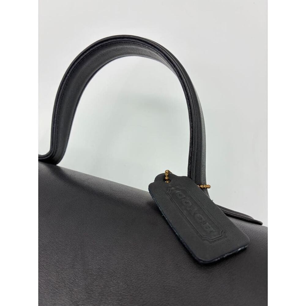 Rare Vintage Coach Manor Bag Navy Gorgeous Silky soft - Picture 11 of 15